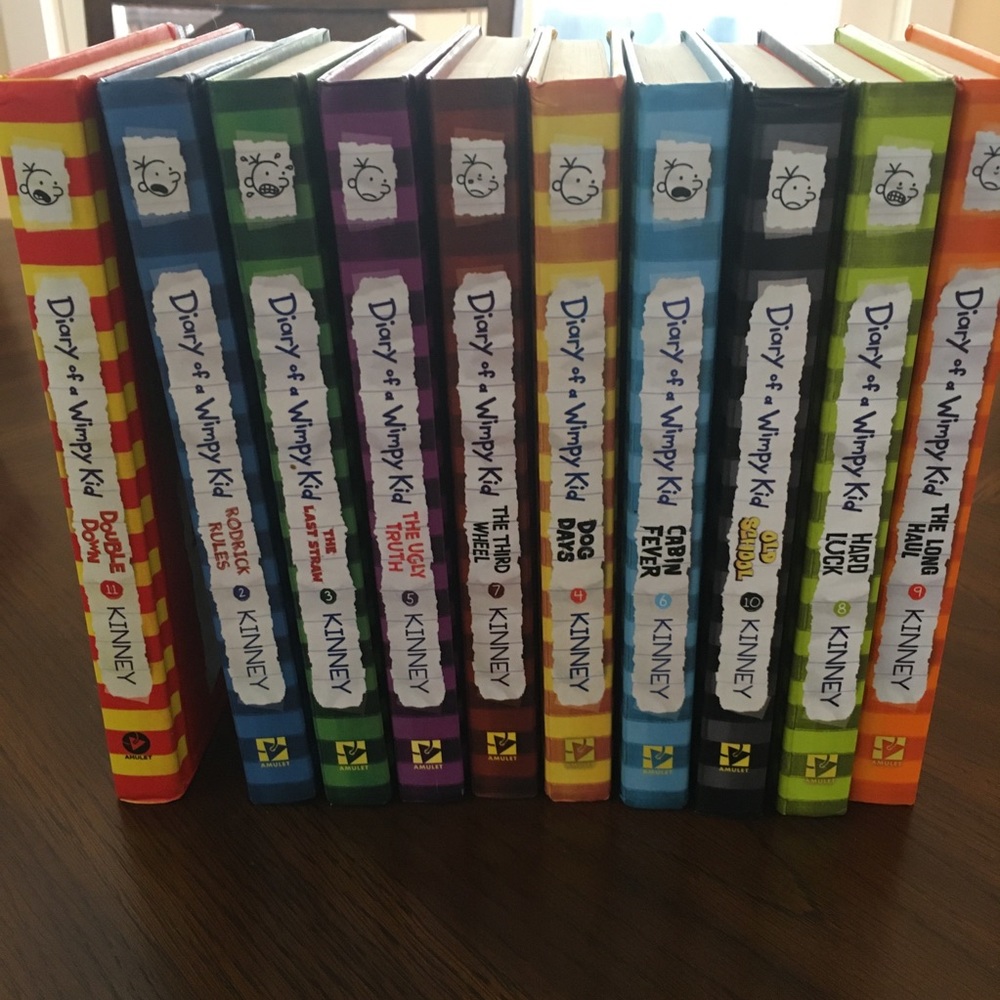 Diary of a Wimpy Kid - 10 Hard Cover Books
